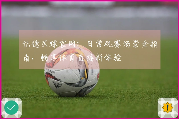 亿德买球官网:日常观赛场景全指南,畅享体育直播新体验